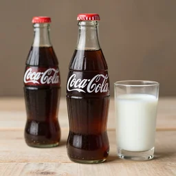 mix of Coca Cola and milk