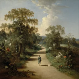 traversing the pathways between worlds, by hubert robert