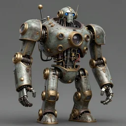 (((((((((((giant retro human shaped robot steampunk))))))))))) . muted colors. by Jean-Baptiste Monge !!!!!!!!!!!!!!!!!!!!!!!!!!!!!!!!!!!!!!!!