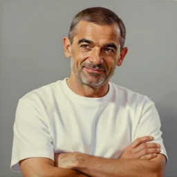 painting of mr bean in the art style of gta 5, art by patrick brown, cell shading