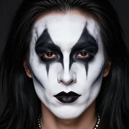kiss metal band member face makeup portraitprofessional detailed photo 3 5 mm trending