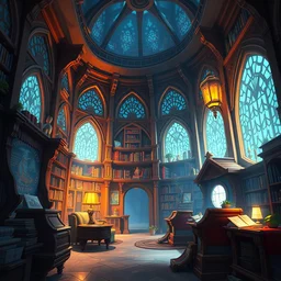 photo cartoon illustration comic manga painting of library environement : 6 fantasy environement, digital painting, volumetric lighting by feng zhu, 3 d alejandro alvarez alena aenami artworks in 4 k beeple, by thomas kinkade hearstone league of legends dofus overwatch