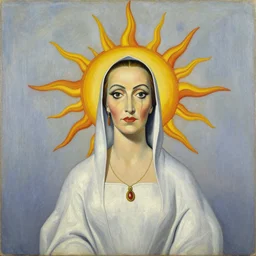 the queen of the sun by salvador dali and zdzisław beksiński, oil on canvas
