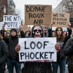 zombie protester signs of 2 0 2 0 lol
