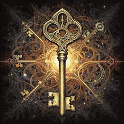 album cover art for an intricate key to mysteries of life akihiko yoshida