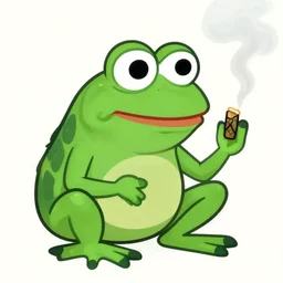 pepe the frog smoking weed