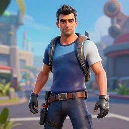 in - game screenshot of rowan atkinson in fornite, 3 d render, unreal engine, octane render, ray tracing, unity, highly detailed, high quality, hd, 4 k, 8 k, realistic, sharp, trending