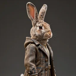 fashion bunny photographed by ekaterina busygina, unreal engine, portrait, f / 2. 8, 1 6 k, perfectionism, halfrear lighting, insanely detailed and intricate, hypermaximalist, hyper realistic, super detailed
