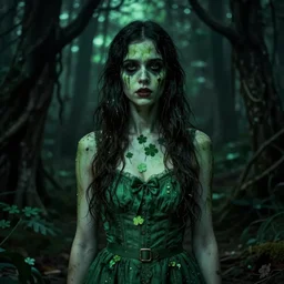 🍀 in creepy scary nightmare atmosphere, sarah ann loreth, realsitic