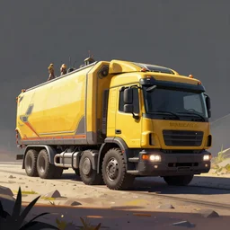 photo environement post futurist truck : 4, 4 k rtx hdr volume light concept studio matte painting environement digital illustration style art that looks like it is from borderlands and by feng zhu and loish and laurie greasley, victo ngai, andreas rocha, john harris by jesper ejsing, by rhads, makoto shinkai and lois van baarle