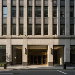 “the lobby of a class a suburban office building”