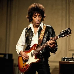 Jimy Hendrix playing by Caravaggio