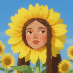 🪐🌻, lowbrow inthe style of amy sol, matte painting, 8 k,