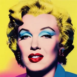 pop art portrait of gorgeous woman, close up on the face, soft lighting, art by andy warhol and keith haring, pop art!! vapourwave, synthwave colours, photorealistic,