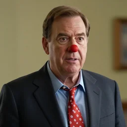 ted cruz as wrinkles the clown, movie still, from the new wrinkles the clown movie, 8 k, realistic