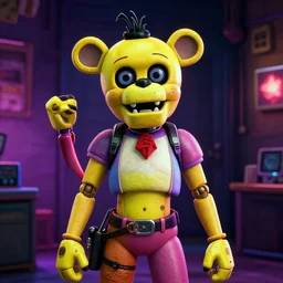 FNAF bonnie in the style of Cyberpunk