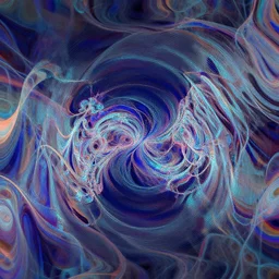 a kinetic distortion field, digital art