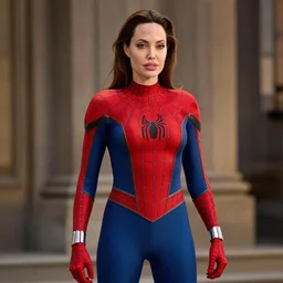 Angelina Jolie as Spider-Man