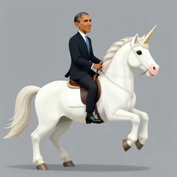 obama riding an unicorn, by tristan eaton stanley artgerm and tom bagshaw.