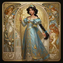 princess jasmine, d & d, fantasy, intricate, elegant, highly detailed, digital painting, artstation, concept art, matte, sharp focus, illustration, hearthstone, art by artgerm and greg rutkowski and alphonse mucha