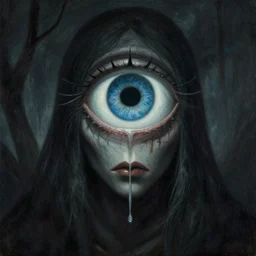 lich vecna (d&d) with a single eye, fantasy, horror, painted by raymond swanland