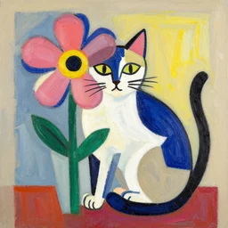 flower cat in picasso