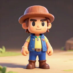 Penny from Stardew Valley octane render, 3d cgi, 3d render, raytraced, photorealistic