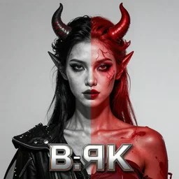 human who is half human and half devil 8k