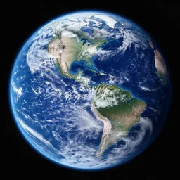 photo of earth taken from space