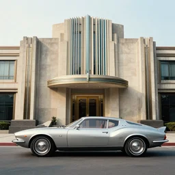 car inspired by Art Deco architecture, 1960s