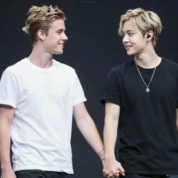 justin bieber holding hands with Dahyun