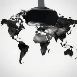 Immersive VR experience of a world formed from distorted oily colorful black and white hearts in surreal abstract form, vivid, vibrant, a painting in neon geometric inks, art nouveau, art deco, vraytracing, artstation.