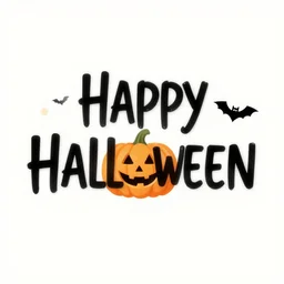 happy halloween text styles