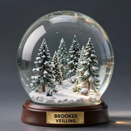 snow globe of broeker veiling, artstation, photorealism