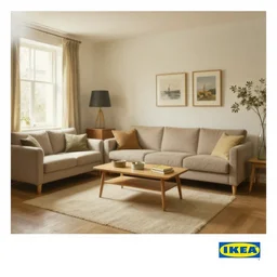 IKEA catalogue photo of a living room, by JMW Turner
