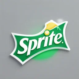 a logo for the brand lean in the style of the sprite logo