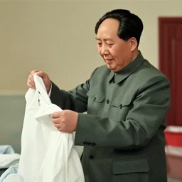 mao zedong doing his laundry
