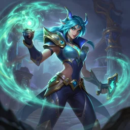tristana league of legends wild rift hero champions arcane magic digital painting bioluminance alena aenami artworks in 4 k design by lois van baarle by sung choi by john kirby artgerm style pascal blanche and magali villeneuve mage fighter assassin