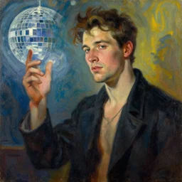 attractive man, disco elysium, painting by gaston bussiere, craig mullins