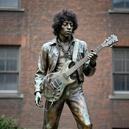 a statue of Jimi Hendrix