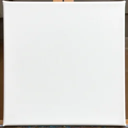 a white empty oil painting canva