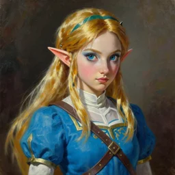 detailed princess zelda slaying zombies ntricate, hyper detailed, realistic, oil painting, cinematic lighting