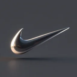 3 d, illustration, nike logo, swoosh, ad