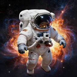 digital painting, shark humanoid astronaut without escafandra in a space, 8 k, studio lighting, supernova explosion,