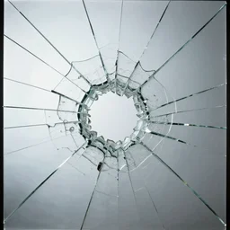 broken glass art