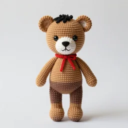 mr bean crochet teddy bear
