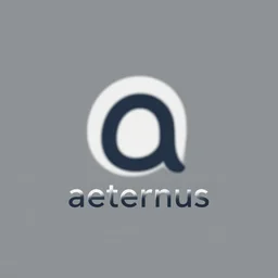 cool simplistic vector logo for a project called aeternus, original, creative, 8 k