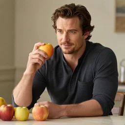 henry cavill made of fruit