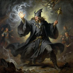 stunning male wizard casting his earth quake spell, highly detailed painting by gaston bussiere, craig mullins, j. c. leyendecker, 8 k