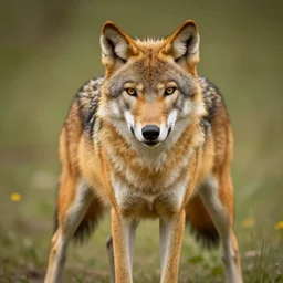 professional photograph of a wild red wolf, high quality, hd, 8 k, 4 k, magnificent, award - winning, nature, nature photography, awe - inspiring, highly detailed, amazing